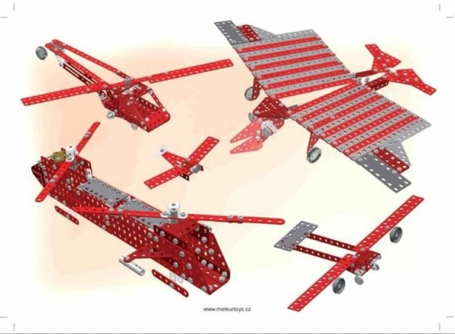 Stavebnica Merkur Red Baron 40 modelov