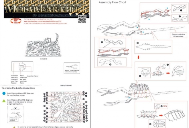 3D puzzle Škorpión