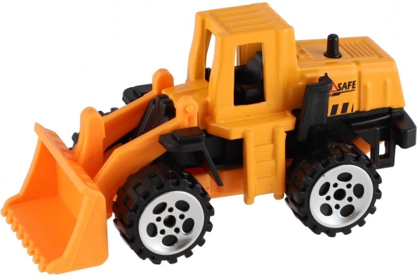 Mini stavebné autá kov/plast 7 cm voľný chod mix druhov