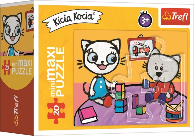 Puzzle Kicia Kocia: V pokojíku