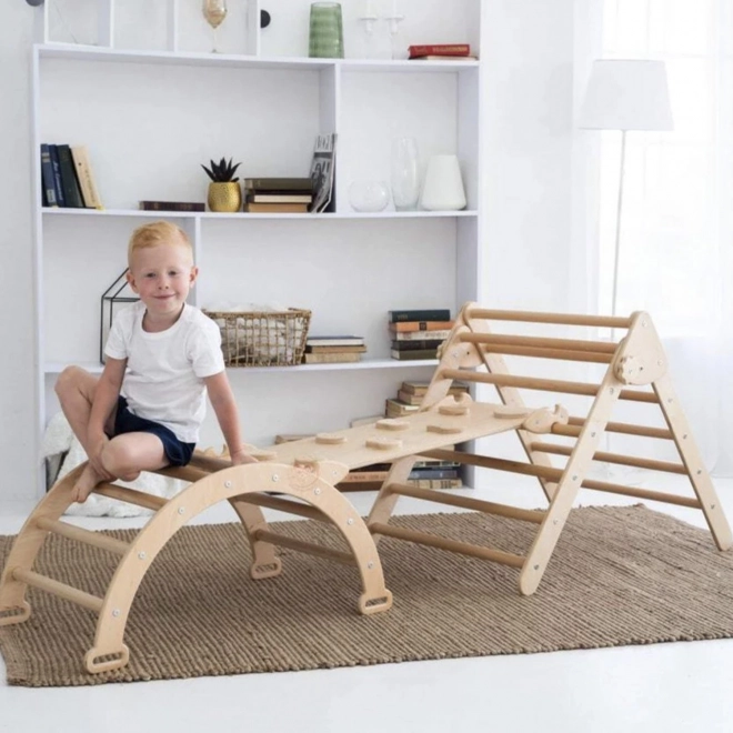 Montessori Piklerový Set Veľký Prírodné Drevo