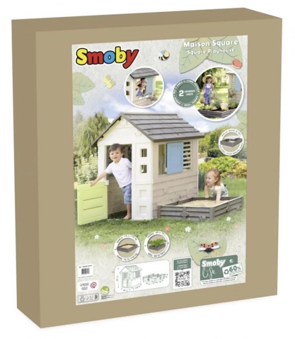 Záhradný domček Smoby s pieskoviskom