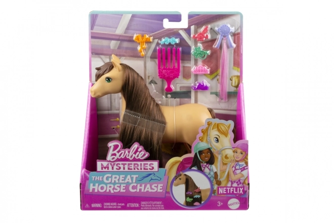 Koník Barbie Pepper s hnedými vlasmi na úpravu