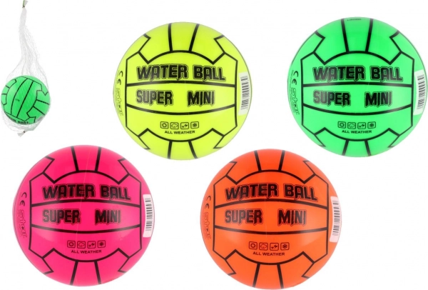 Mini vodný loptu 14 cm v sieťke – 4 neónové farby