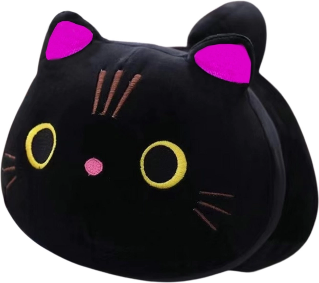 Čierna plyšová hračka mačka 18 cm