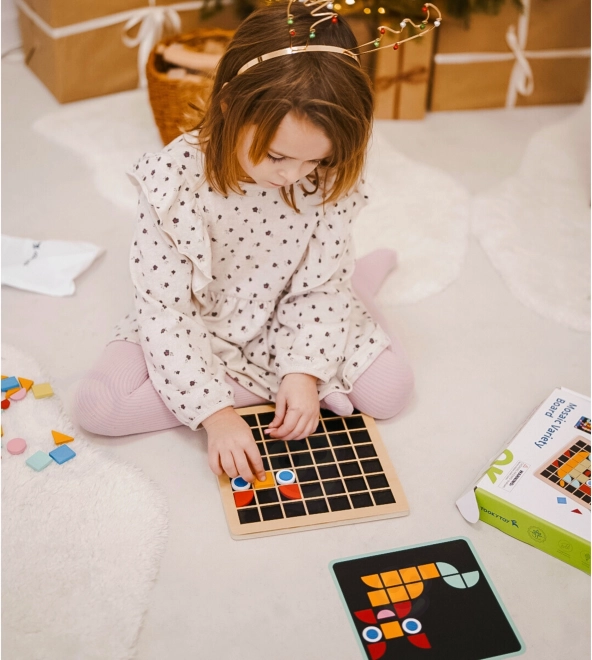 Drevená mozaika Tooky Toy Montessori