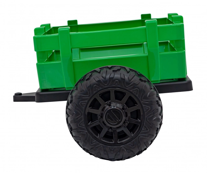 Detský traktor so zeleným prívesom