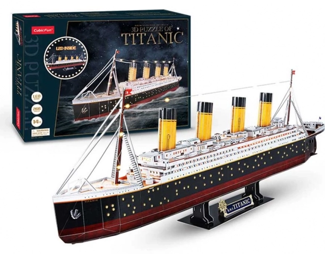 3D puzzle Titanic s LED osvetlením