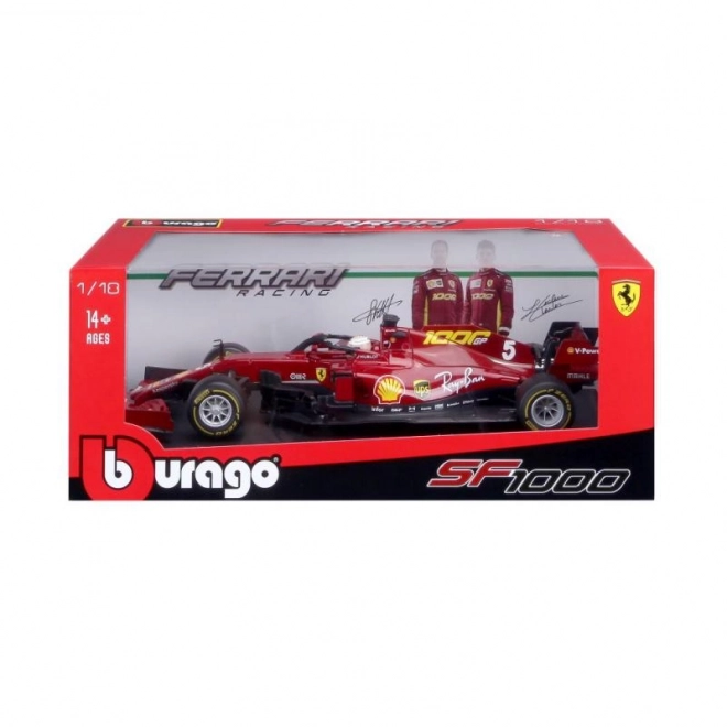 Červené Ferrari SF 1000 1:18 od Bburago