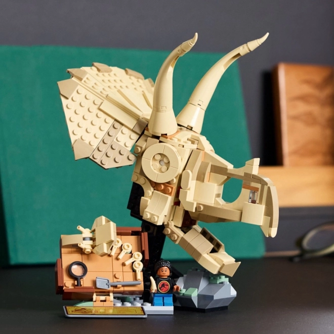 Lego Jurassic World Skelety dinosaurov: lebka Triceratopsa