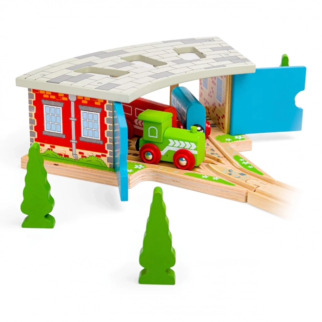 Bigjigs Rail Trojité depo