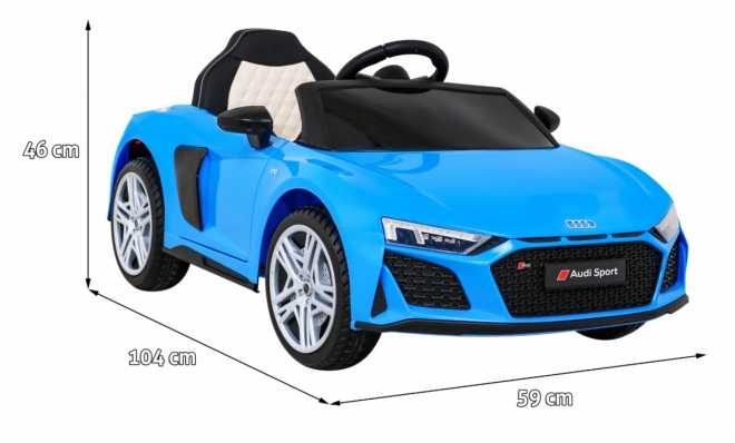 Elektrické autíčko Audi R8 Biele – Modrá