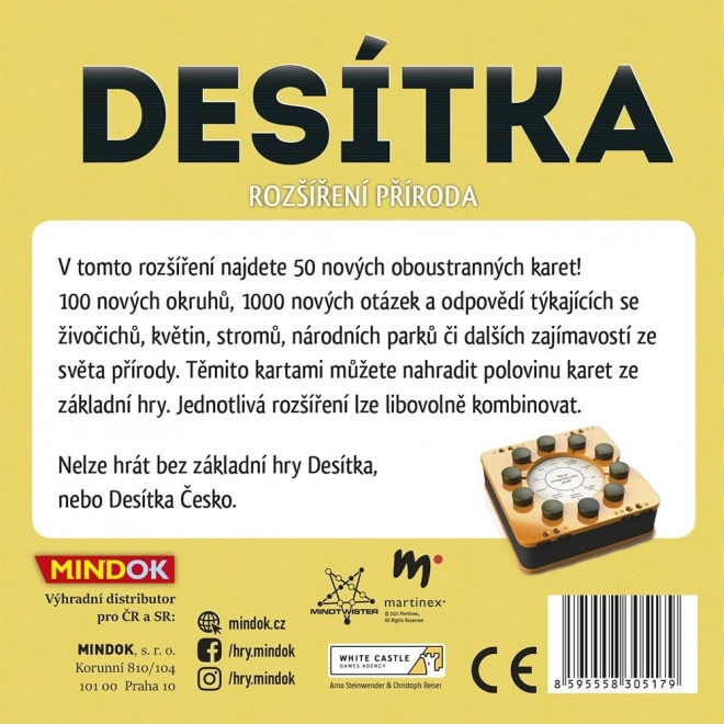 Desiatka: Príroda rozšírenie