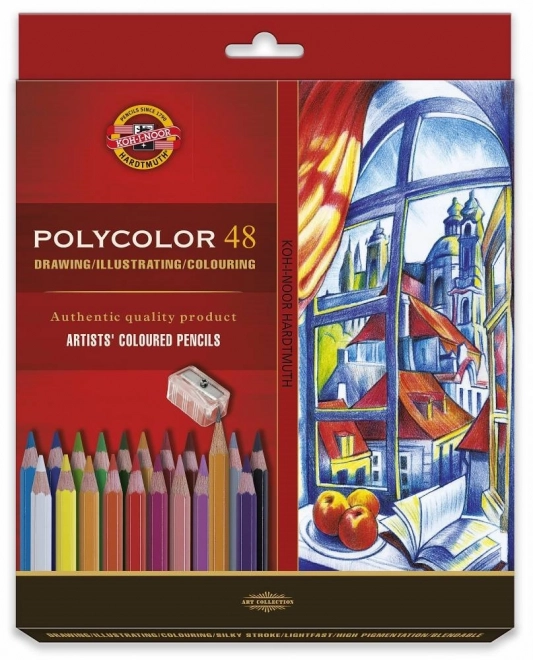 Farebné ceruzky Koh-I-Noor Polycolor 48 ks