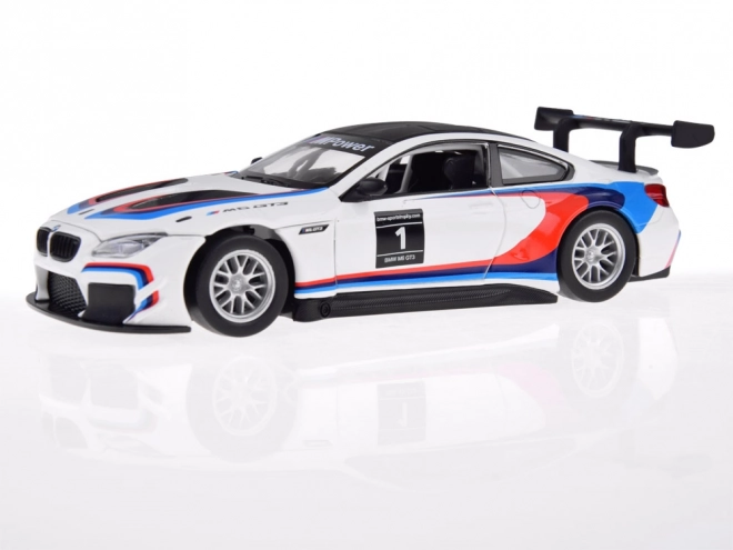 Kovový model športového auta BMW M6 GT3 v mierke 1:32