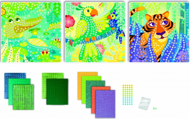 Stick & Fun - Mozaiková sada Džungle