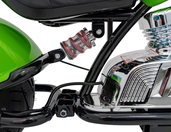 Chopper Warrior Zelený motocykel