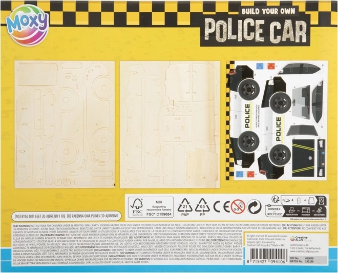 3D puzzle policajné auto