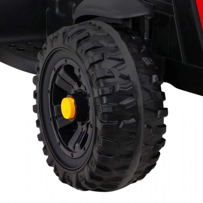 Titánový traktor s prívesom Červený
