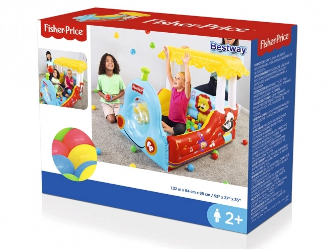 Nafukovací hracie centrum Fisher-Price Vlak s míčkami