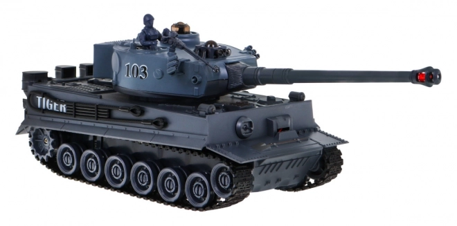 Diaľkovo ovládané 2 tanky T-34 vs. Tiger pre deti 3+ Strelecké modely 1:28 + Veľká tanková bitka + Svetelné zvuky