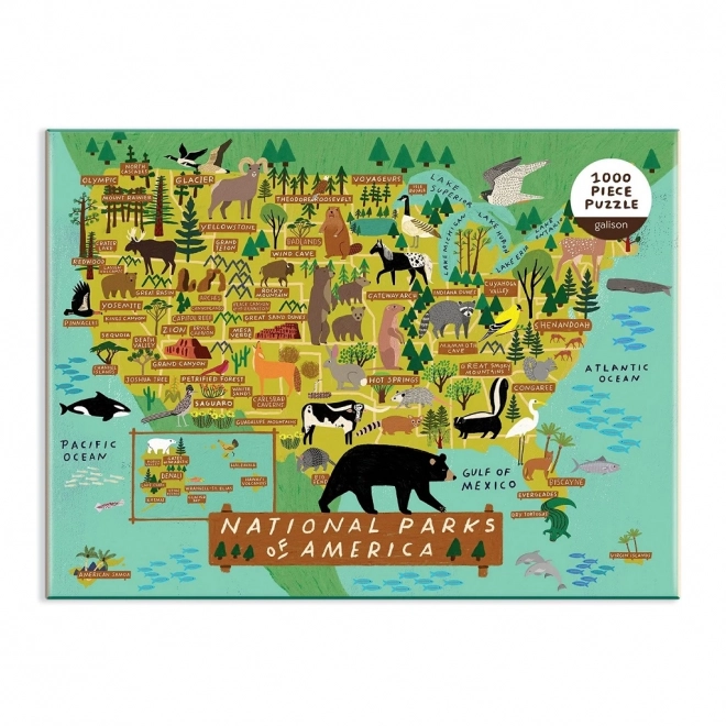 Puzzle Americké národné parky 1000 dielikov