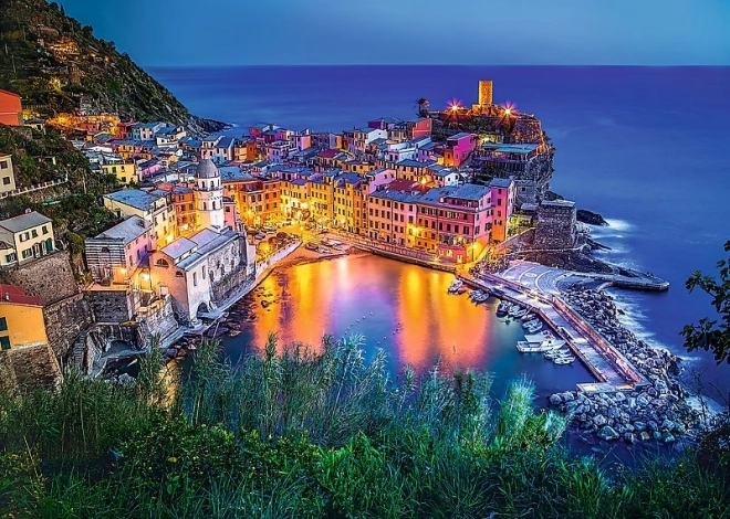 Očarujúci motív Vernazza za súmraku