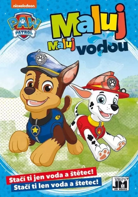 Omaľovánka Maluj vodou Paw Patrol A5