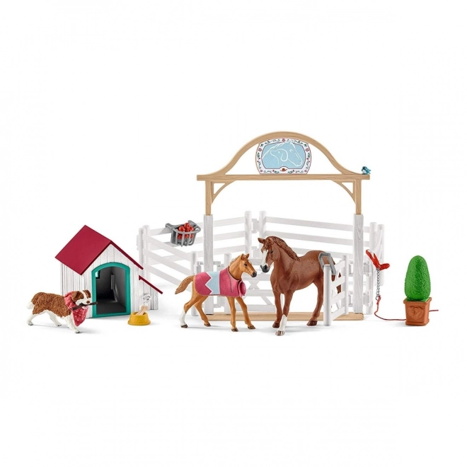 Schleich Horse Club Hostujúce kone s fenkou Ruby