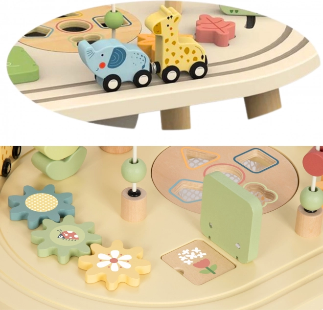 Drevený Stolek Aktivít Safari TOOKY TOY
