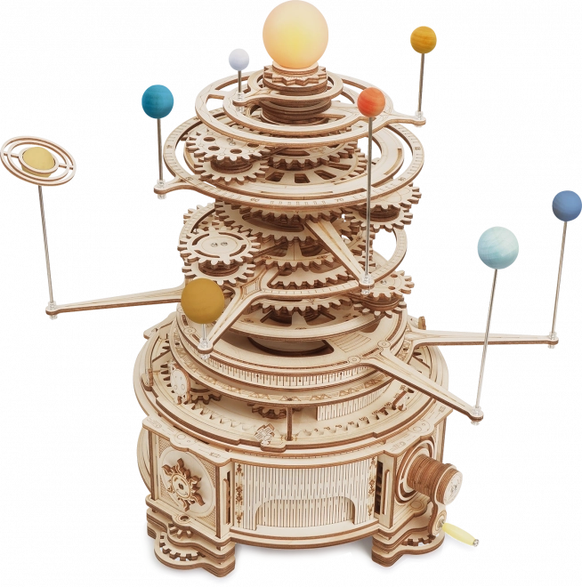 Robotime 3D drevené puzzle slnečná sústava Orrery