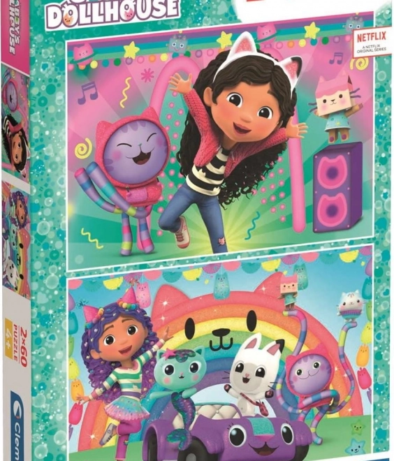 Gabrielin kúzelný domček puzzle: Raduj sa s nami 2x60 dielikov