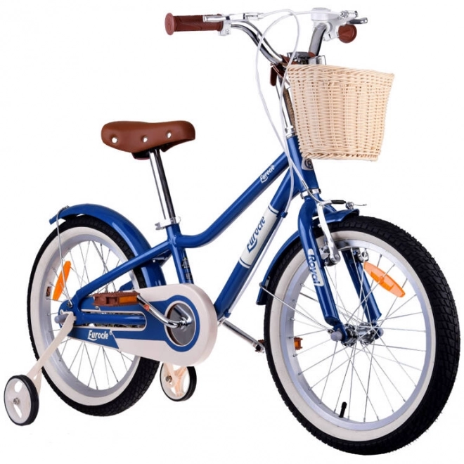 Uroczy mestský bicykel s košíkom pre deti Eurocle 18"