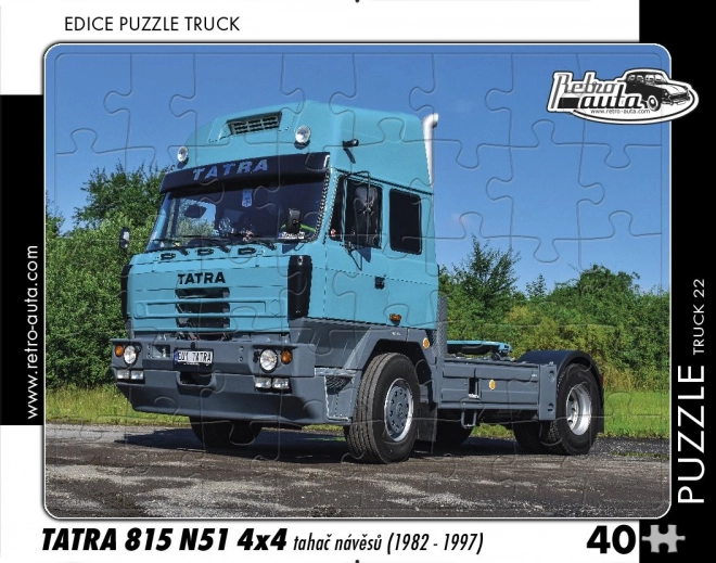 Retro Auta Puzzle Truck Tatra 815 N51 4x4 40 Dielikov