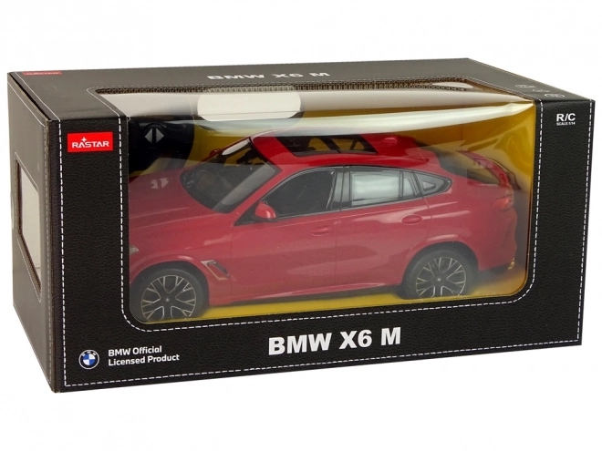 Diaľkovo ovládané auto BMW X6 M - červené