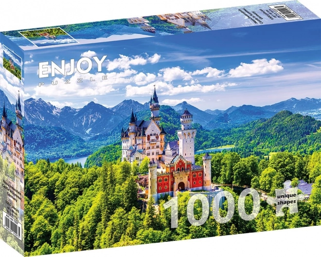 Puzzle Zámok Neuschwanstein v lete