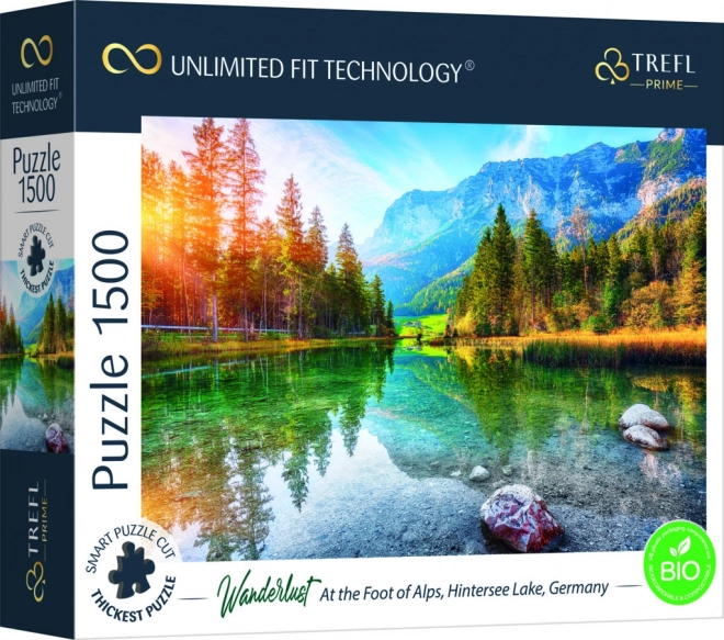 Trefl puzzle Na úpätí Álp - Jazero Hintersee Nemecko 1500 dielikov