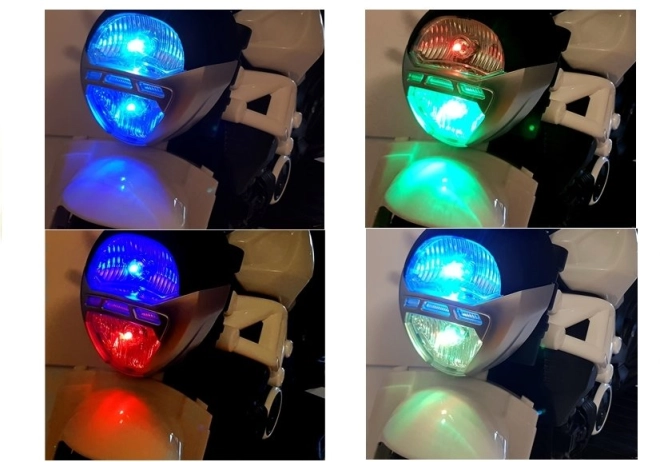 Farebný LED svetlomet