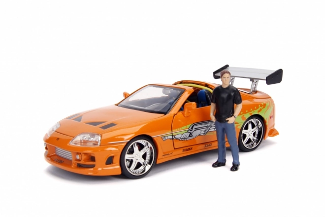 Rýchlo a zbesilo Auto 1995 Toyota Supra s Figúrkou Brian O’Conner