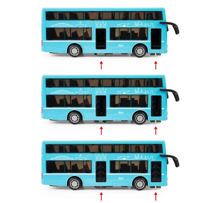 Dvojpodlažný autobus Dopravný podnik Ostrava 20 cm