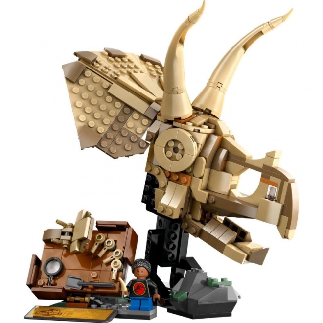 Lego Jurassic World Skelety dinosaurov: lebka Triceratopsa