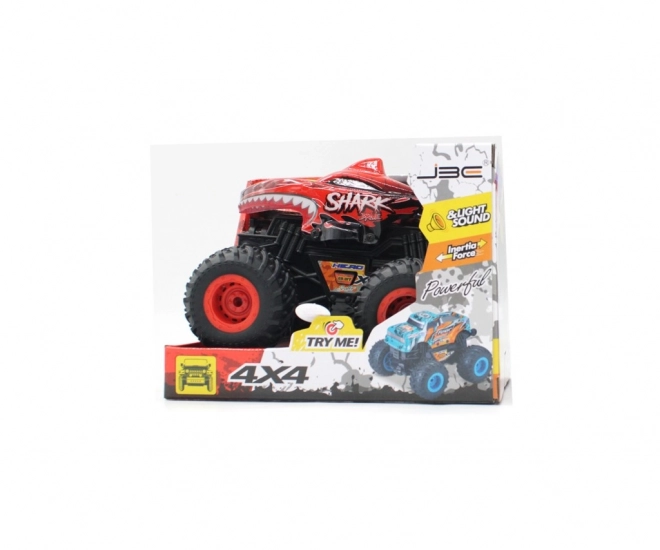 Auto Monster Truck Žralok so svetlami a zvukmi
