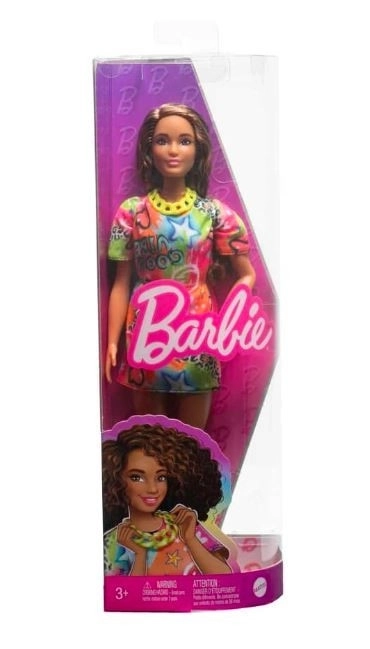 Bábika Barbie Fashionistas šaty s graffiti