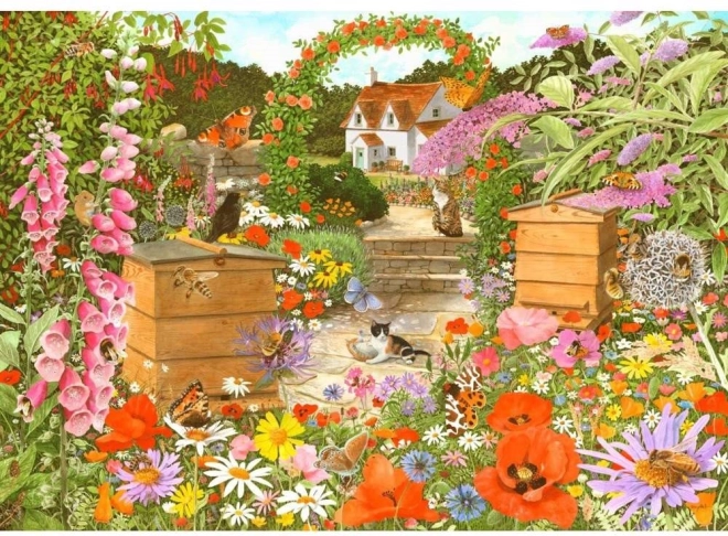Puzzle Včelie šťastie 1000 dielikov