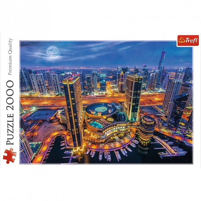 Dubajské svetlá Panoramatické puzzle 2000 dielikov