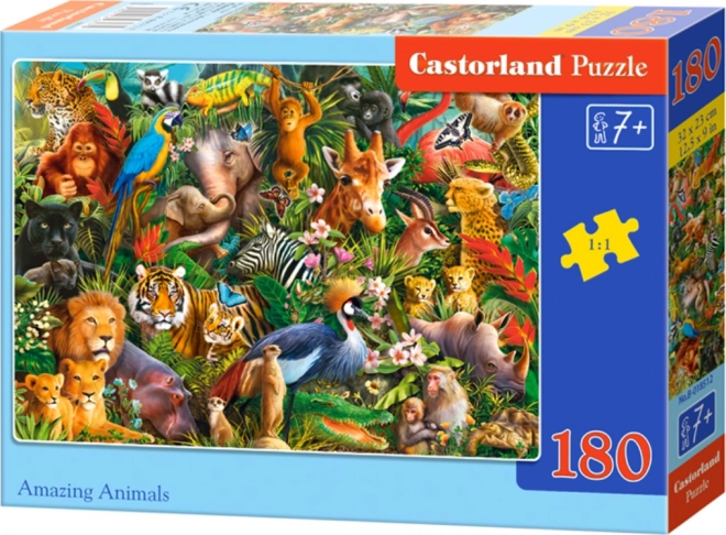 Puzzle Úžasná zvířata 180 dielikov