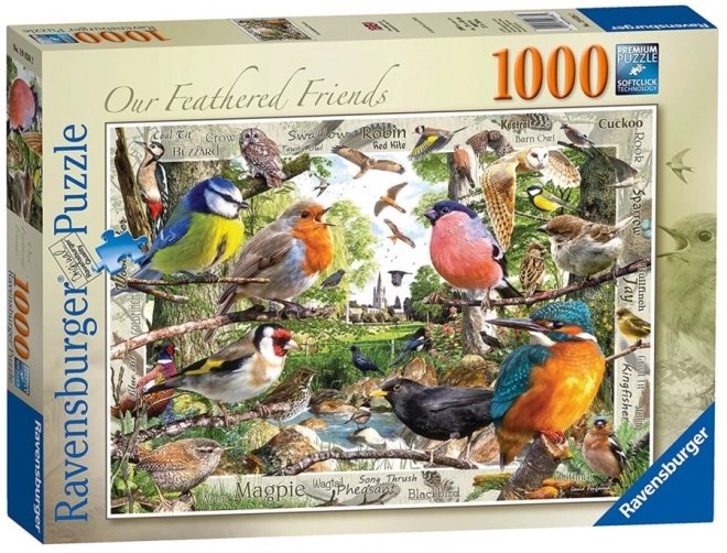 Puzzle Naši operení priatelia 1000 dielikov