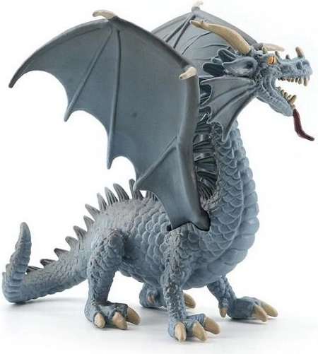 Figúrka Drak sivý 15,5 cm