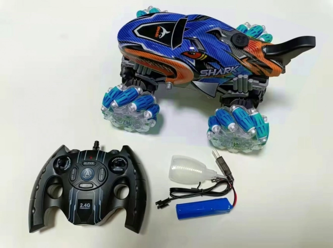 RC auto žralok zelené