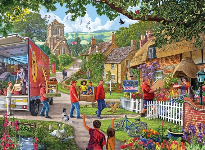 Puzzle Sťahovanie 500 dielikov
